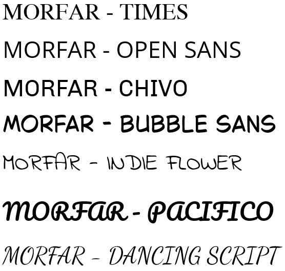 MORFAR – tekststempel til keramik