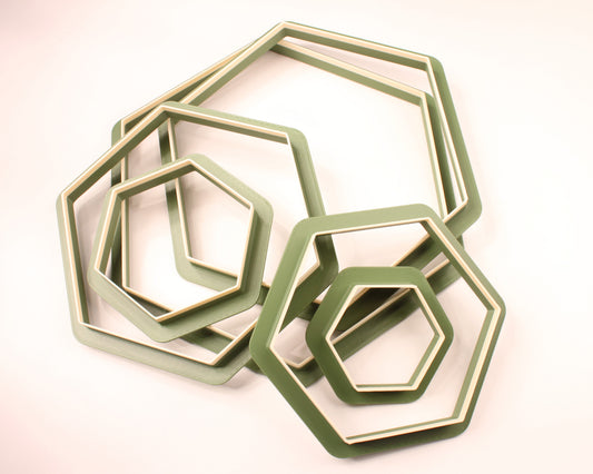 Hexagon udstikker til keramik