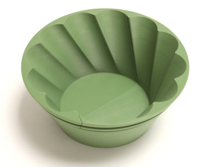 Kvætseform #1 til keramik – snoet skål Ø165 x H70 mm